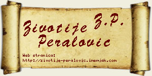 Životije Peralović vizit kartica